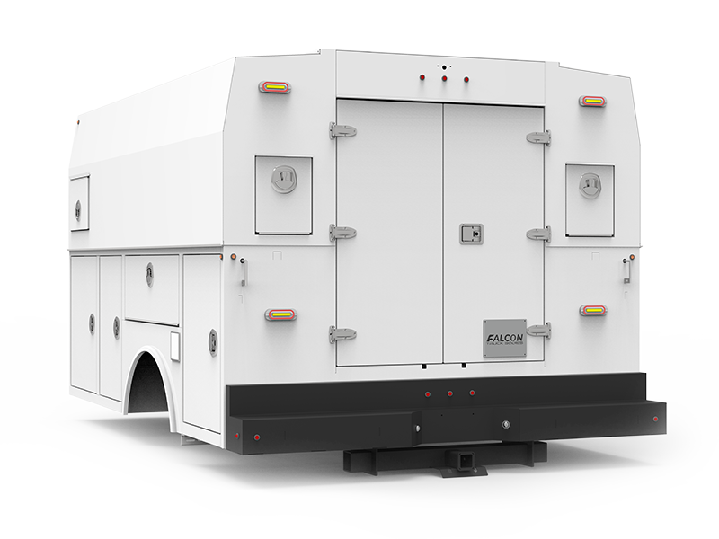 Falcon service bodies for plumbing and HVAC businesses